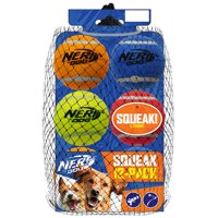 Set De Regalo De Juguete Para Perros Nerf Dog Con 12 Pelotas De Tenis Squeak De 2.5 Pulgadas