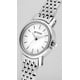 thumbnail image 4 of Reloj Titan Quartz analógico con esfera plateada y correa metálica para mujer, 4 of 7