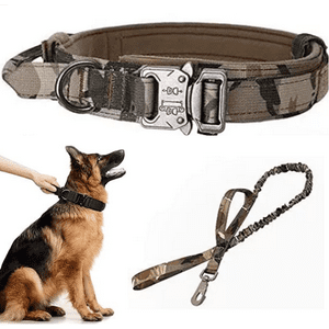 Genérico - Collar Táctico Con Correa Talla L Camuflaje Perro Mascotas