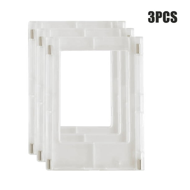 Display Your Family Memories with 3-Inch Acrylic Transparent Magnetic Picture Frames - Compatible with Fujifilm Instax!