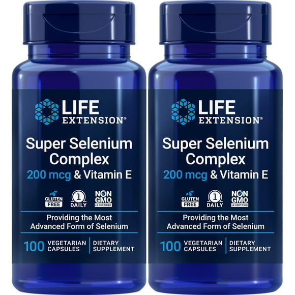Supplement Super Selenium Complex 200 Mcg X 100 Cápsulas Vegetales (paquete De 2)