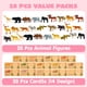 thumbnail image 2 of JOYIN Paquete de 28 tarjetas de San Valentín con figuras de animales del zoológico, 2 of 9