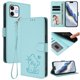 thumbnail image 2 of iPhone 12/12 Pro Funda Billetera con Estampado de Gato, Verde Claro, 2 of 6