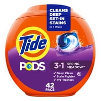 Detergente Para Ropa Tide Pods Soap Pacs, 42 Unidades Spring Meadow