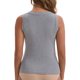 thumbnail image 3 of INSPIRE CHIC Camiseta de Tirantes Anchos con Cremalleras para Lactancia de Mujer Ajuste Relajado Cuello en U Largo Chaleco Postparto L Gris Claro, 3 of 6