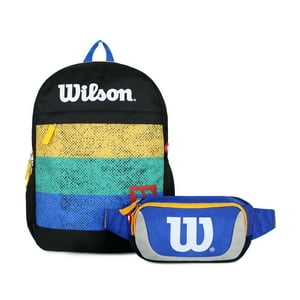 Pack Wilson Mochila Trino Multicolor + Banano Delta Azul-Amarillo