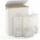 thumbnail image 1 of Cesto de ropa Bathola 160 L con tapa y 3 secciones, color beige, 1 of 7