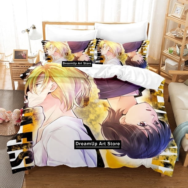 FashionBanana Fish Bedding Set Boys Girls Duvet Cover Pillowcase Bed Adult Bedroom
