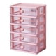 thumbnail image 3 of Organizador De Cajones De Escritorio Estuche Organizador De Cosméticos Para Tocador 5 Cajones Rosa, 3 of 5
