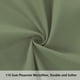 thumbnail image 4 of Funda de Almohada Corporal REGALWOVEN de Microfibra Cepillada, Verde Salvia Queen, 4 of 7