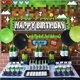 thumbnail image 4 of Pancarta de cumpleaños de Satankya Pixel Miner para decoración de fiesta, 5 x 3 pies, 4 of 9