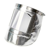 Ioensy - Protección Facial De Soldadura Con Capucha Resistente Al Fuego Para Horno Metalúrgico, Pantalla Transparente De Madera