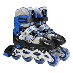 Frc - Patines En Linea Para Niños Ajustables Azul S