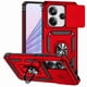 thumbnail image 1 of Funda Resistente Anillo Soporte Xiaomi Note 14 4G Privacidad Cámara Montaje Magnético Rojo, 1 of 5