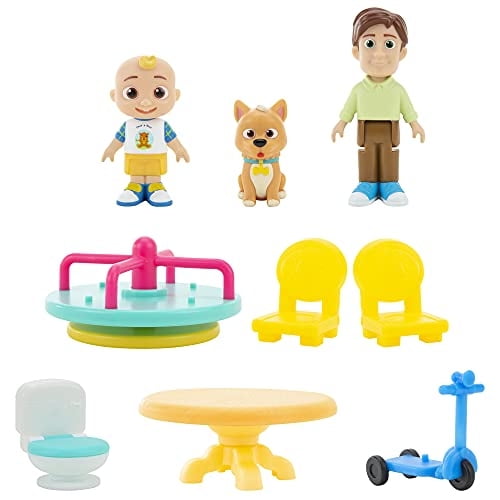 Cocomelon Deluxe Pop N 'play House - Transforming Playset - Presenta A Jj, El Padre De Jj, Bingo T Cocomelon Cocomelon