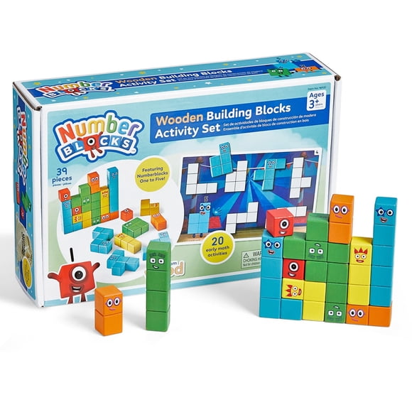 Wooden Building Blocks Activity Set hand2mind Numberblocks