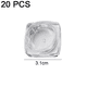 thumbnail image 2 of Recipiente cosmético cuadrado transparente de acrílico vacío con tapa de rosca para loción, sombra de ojos, polvos para uñas, joyas y viales de crema facial, 2 of 5