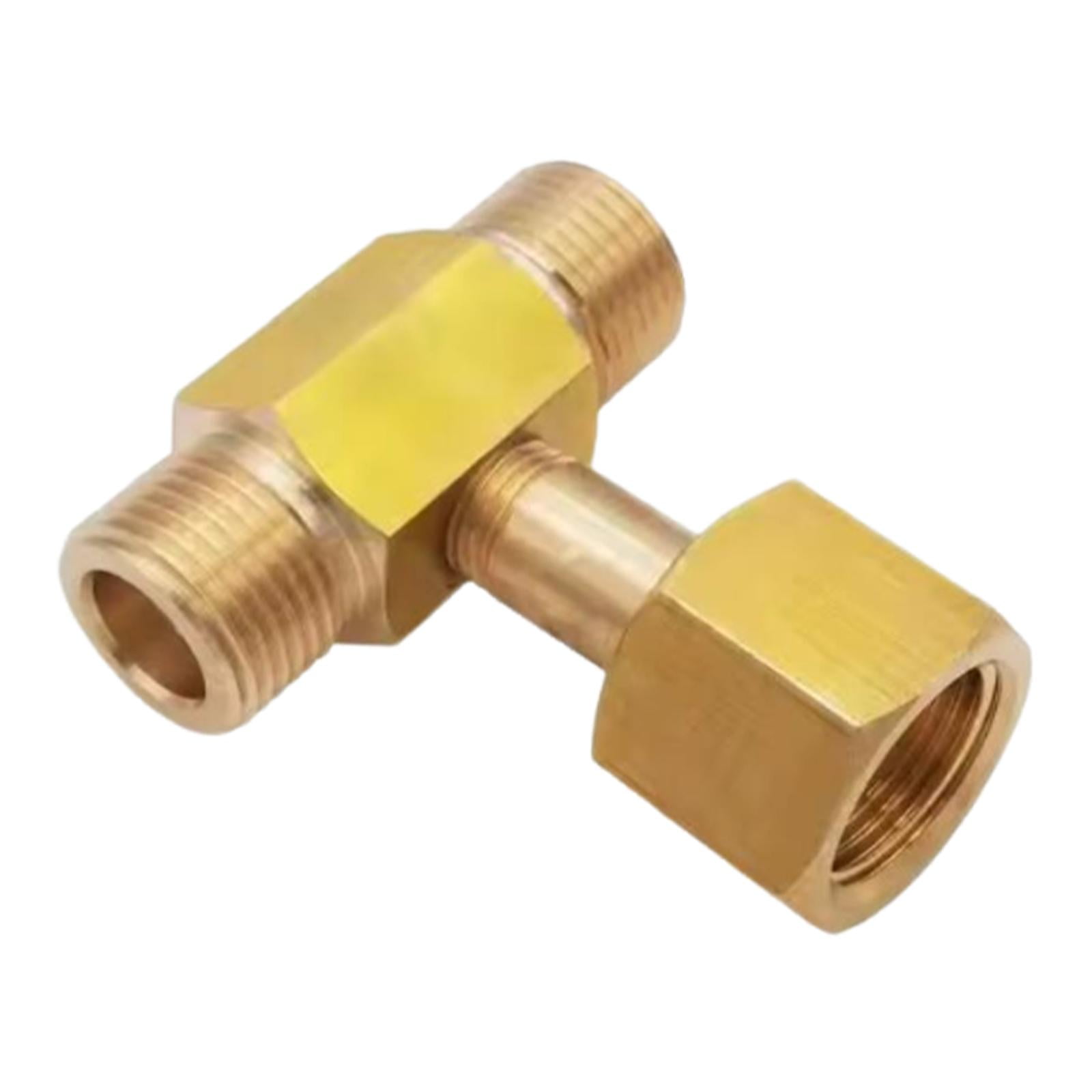 Adaptador De Conexión En T Roscada Para Botella De CO2 De 3 Vías Para Acuario W21.8-14 Din 477