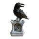 thumbnail image 2 of Estatua De Cuervo De Resina, Lápida De Halloween Para Caminos Exteriores E Interiores., 2 of 6