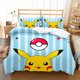 thumbnail image 1 of Pok-mon Pika-chu 3 Pcs Comforter Set with 2 Pillowcases,Pokmo-n Pikach-u Bedding Set Sheet Set for Kids Adults,All Season Lightweight Bedding Set for Bedroom Bed Dorm Decor Bed She, 1 of 1