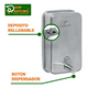 thumbnail image 3 of Dispensador Jabón Muro Acero Inoxidable 800 Ml Cromado Taumm, 3 of 3