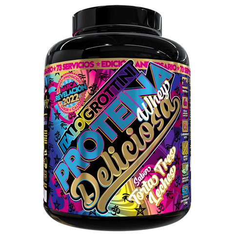 Italo Grottini - Proteína Whey Deliciosa 5,2 Libras 73 Servicios Torta Tres Leches -