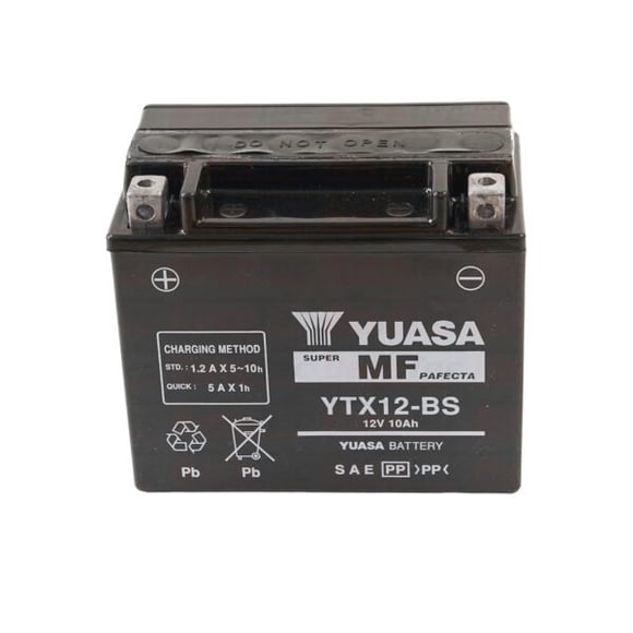 Batería Yuasa YTX12-BS 10AH 180CCA para Moto