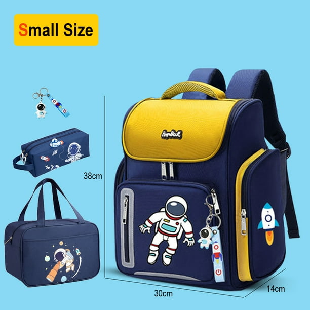 New Boys Orthopedic School Bags Child Astronaut Printing Backpacks Primary Student Girls Children's Schoolbag Waterproof Kid