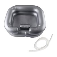 Magideal - Cuenca De Champú Inflable Ayuda De Lavado De Cabello En La Cama Tazón De Lavado De Cabello Tazón Portátil De Champú Para Lavado Para El Cabello Para Plata