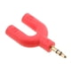 thumbnail image 1 of Adaptador De Auriculares Con Divisor En Y Doble De 3,5 Mm, 1 of 3