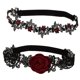thumbnail image 1 of 2 Ligas De Encaje Con Decoración De Rosas Rojas, Accesorios Para Disfraces De Novia, 1 of 5