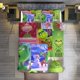 thumbnail image 1 of Christmas Grinch 3 Piece Sets Full/Queen Size - Reversible Microfiber Quilts with 2 Shams Soft Lightweight Bedspread Coverlet Comforter for All Season Bed Sheets, 1 of 5