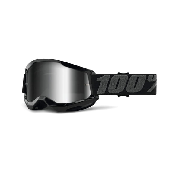 Gafas 100% Strata 2 para motocross y bicicleta de montaña, color negro