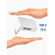 thumbnail image 3 of Adaptador Triple Salvaespacio 10A Blanco ELECTROLINE, 3 of 6