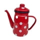 thumbnail image 4 of Hervidor de café esmaltado de 1L, calentador de agua multiusos, jarra de jugo, boquilla estrecha, jarra para agua fría para té, restaurante, fiesta al, 4 of 5