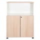 thumbnail image 1 of Gabinete Medio con Librero 2 Puertas Natura/Blanco, 1 of 2