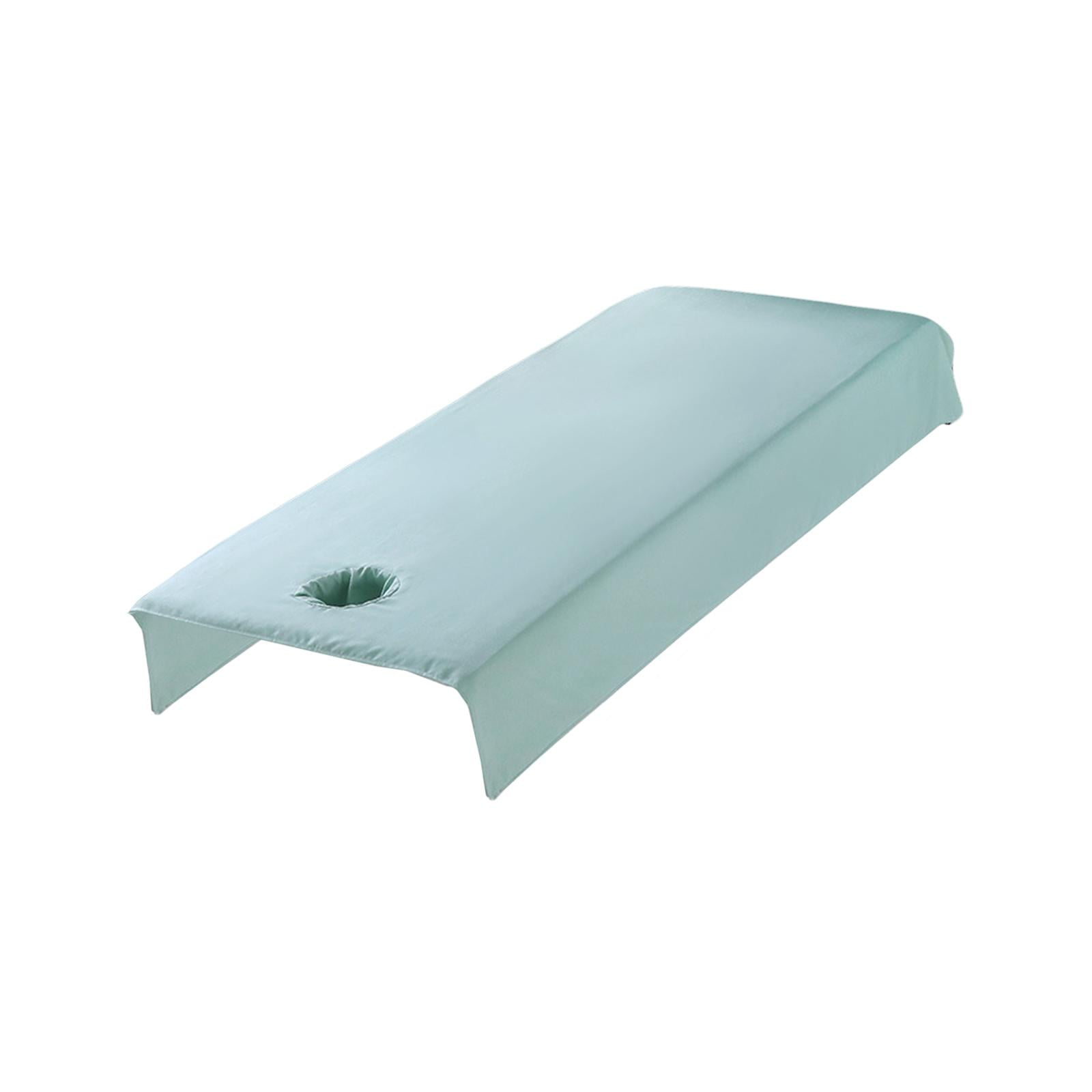 Bothyi - Protector De Sábanas Para Cama De Masaje Spa Con Orificio Para La Cara 80x200cm Lavar A Máquina Verde