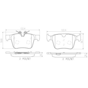 Pastillas Freno Para Auto Comline Cbp02255