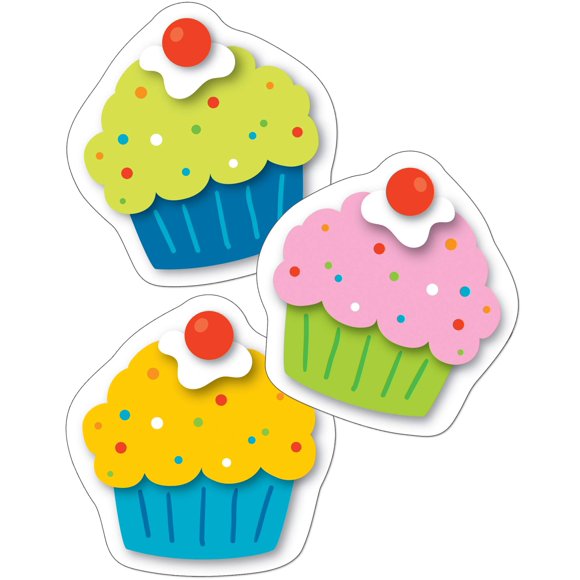 Recortables Carson Dellosa 36 piezas de pastel de cumpleaños