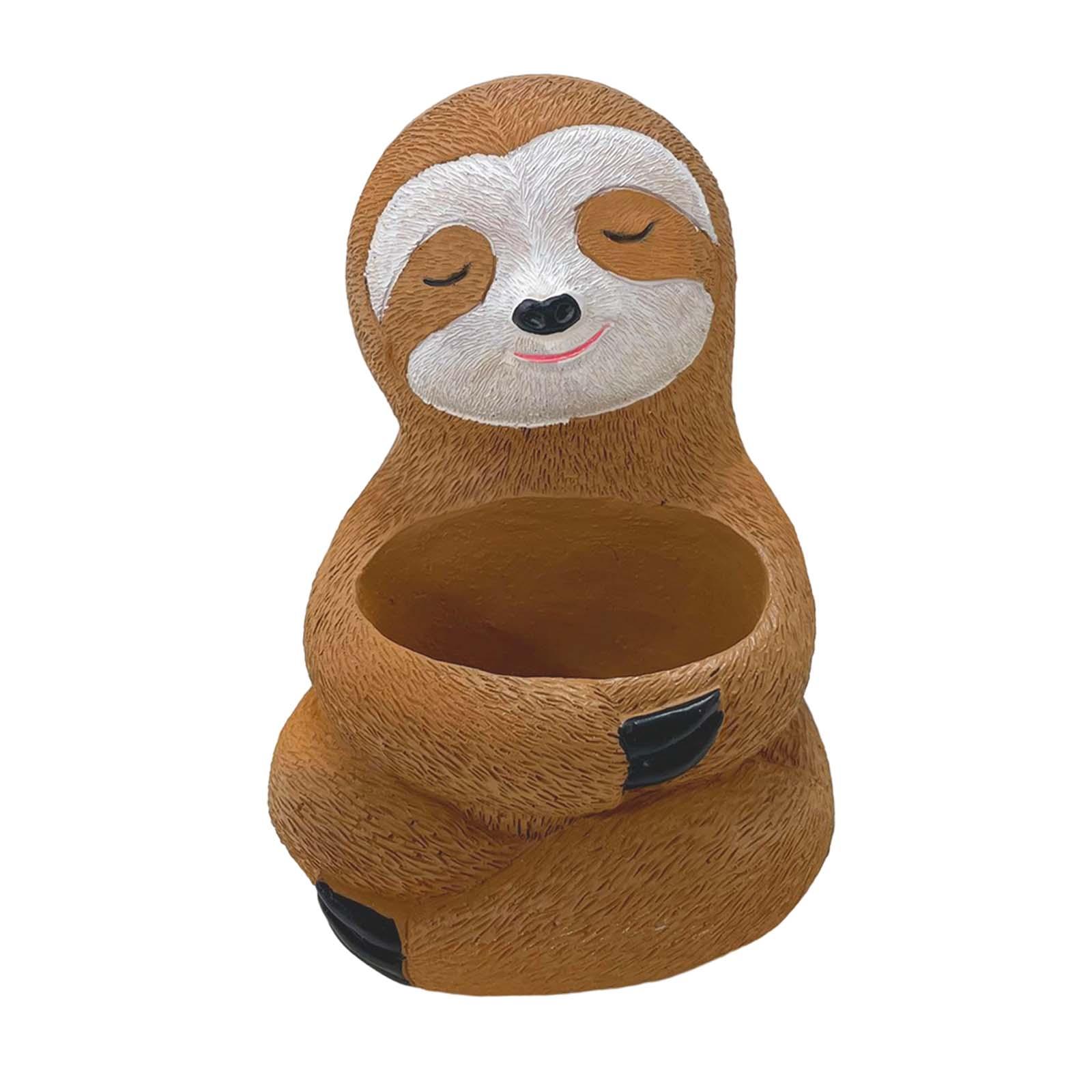 Magideal - Lovely Planter Pot Decor Decorativo Mesa Estatua Resina Animal Forma Jardín Macetas Para Tv Gabinete Interior Exterior Oficina Regalo De Vacaciones