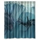 thumbnail image 1 of Cortina de ducha de ballena, juego de cortina de baño con ganchos, tamaño 60 x 72 pulgadas, 1 of 3