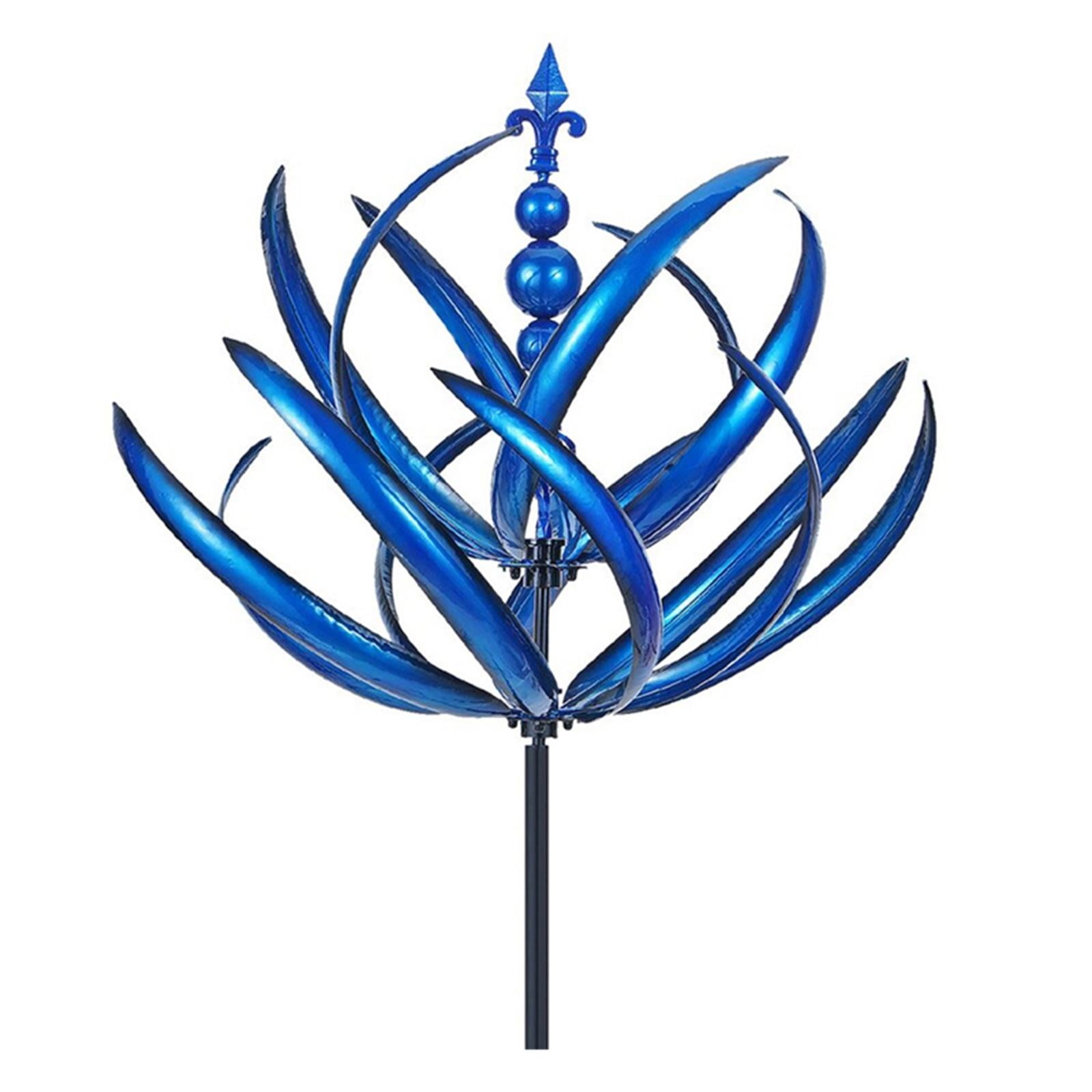 Ioensy - Adorno De Molino De Viento Decoración Paisaje Con Estaca De Jardín De Metal Para Patio Patio
