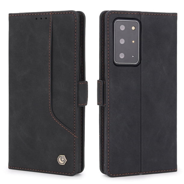 Luxury Leather Case For Samsung Galaxy Note 20 Ultra 10 9 Plus, Magnetic Flip Wallet Card Slots