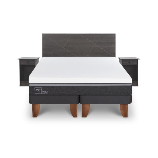 Cama Europea Europea Ortopedic Advance 2P Bd Set Villarrica 2 Plaza Base Dividida