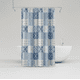 thumbnail image 2 of Cortina De Baño Peva 180x180cm Diseño Patchwork Con Ganchos, 2 of 4