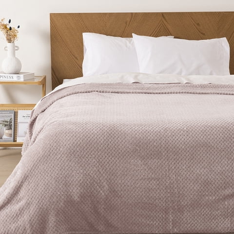 Mashini - Frazada Popcorn 2 P Rosa