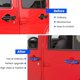 thumbnail image 5 of Cobertura de manija E-cowlboy para Jeep JK JKU 07‑18, acabado azul, 5 of 8