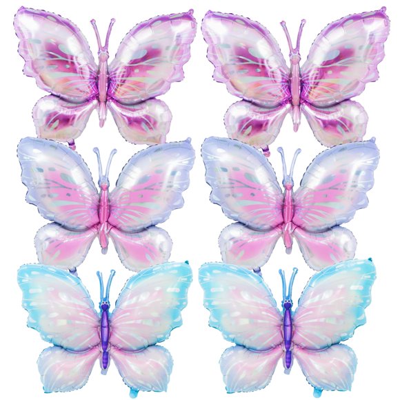 Globo Broeify 99 cm Mariposa Pack de 6 Degradado
