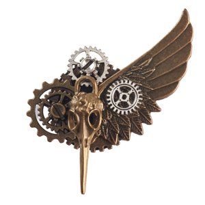 Ioensy - Broche De Engranaje Steampunk, Joyería Novedosa, Pasador Elegante Para Vestido, Corbata, Esmoquin
