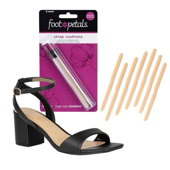 Almohadillas para tiras Foot Petals, 8 piezas, caqui, recortables